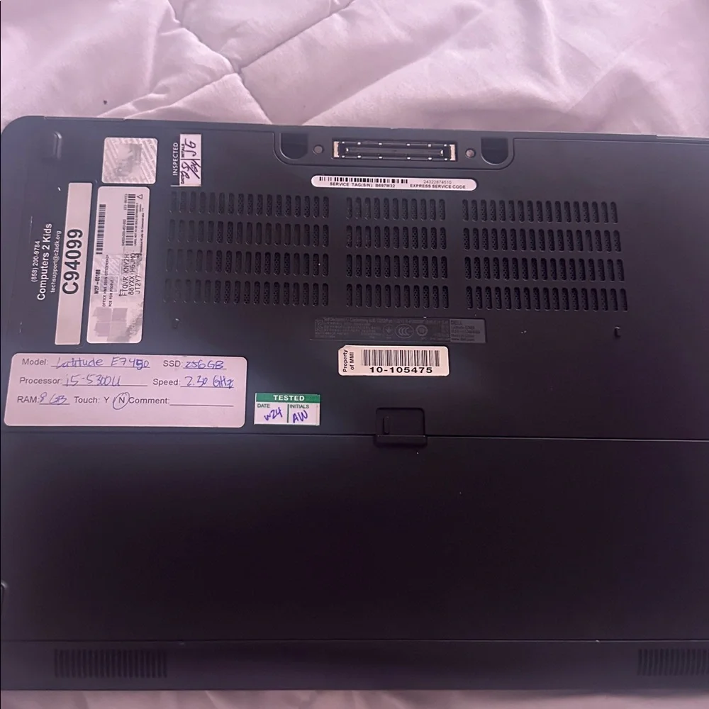 Dell Laptop with Black Finish